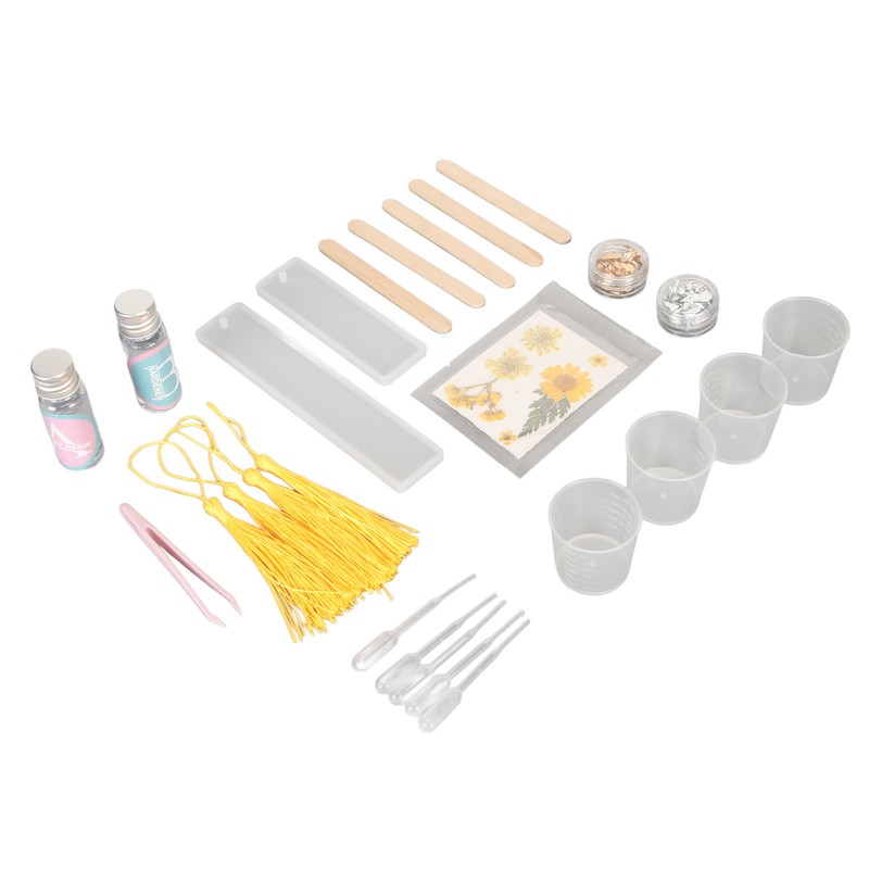Bookmark Resin Molds Tear Resistant Reusable Bookmark Mold Tassels Kit