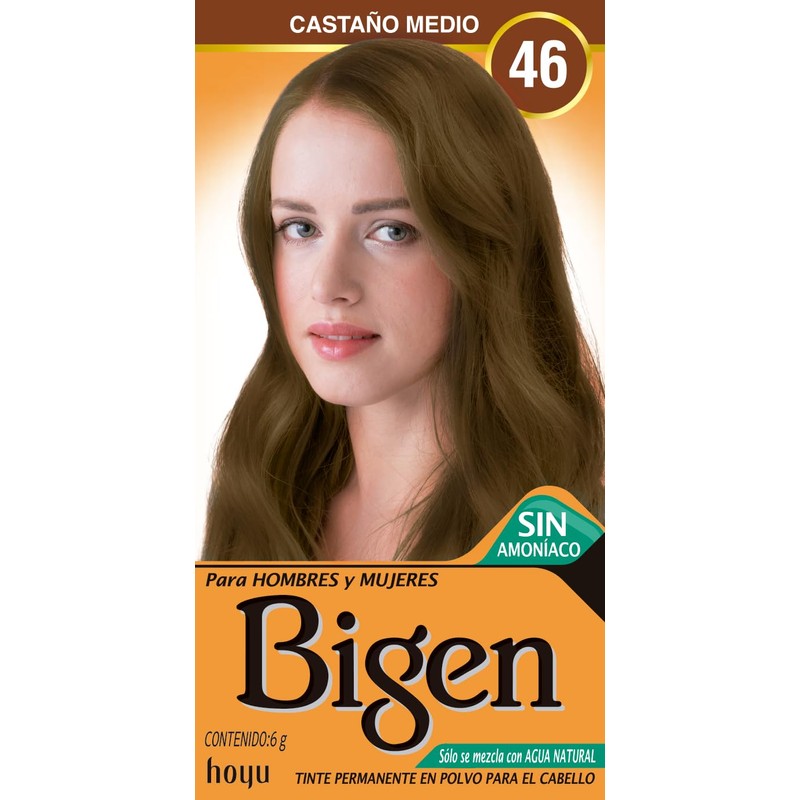 Bigen Polvo de color #46 Castaño claro 2 oz (paquete