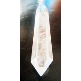 Double Duck Clear Rock Quartz single pint want, 7 cm long, in original gift box