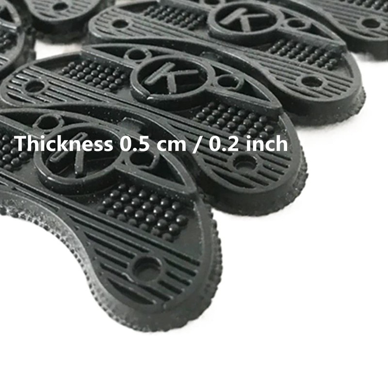 40 pcs Heel Plates Shoe Heel Taps Rubber Tips Sole