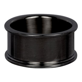 iXXXi Base ring black - 10 mm, Stainless Steel