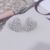 Atentuyi Butterfly Stud Earrings Silver Tiny CZ Earrings Crystal Stud