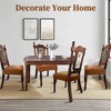 WUSOUPU Leather Seat Covers for Dining Room Chairs Set of