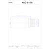 McAlpine MAC-EXTB 3 1/2-Inch/90 mm Outlet Size Straight Extension Mac-Fit