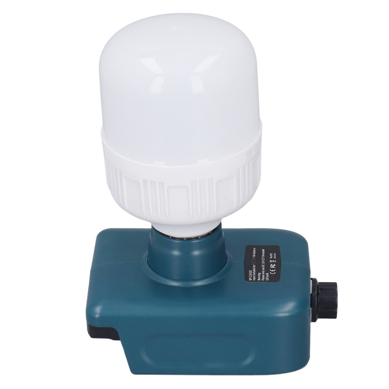 Battery Powered Work Light Bulb E27 Adjustable Brightness LED Bulb