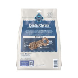 Blue Buffalo Dental Chews Large Natural Dog Treats, Chicken & Spearmint 22-oz Bag (14 Count)