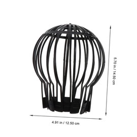 Operitacx Leaf Strainer Gutter Guard 6 Pack Downspout Filter Gutter Blockage Prevention for Roof Drainage No Special Tools