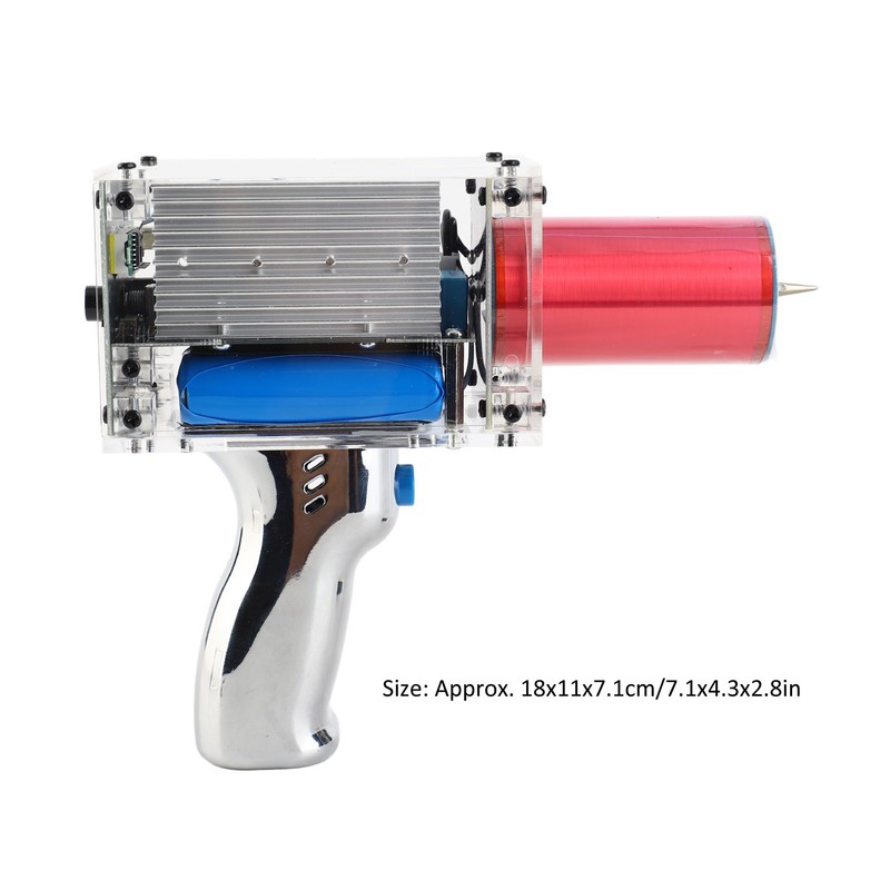 Arc Coil Handheld Portable Beautiful Artificial Lightning Generator 13cm Adjustable