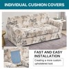 KRFOONN 4 Piece Stretch Sofa Couch Covers for 3 Cushion