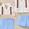 KOZBY Toddler Baby Boy Summer Outfit Embroidered Mexican Guayabera Shorts