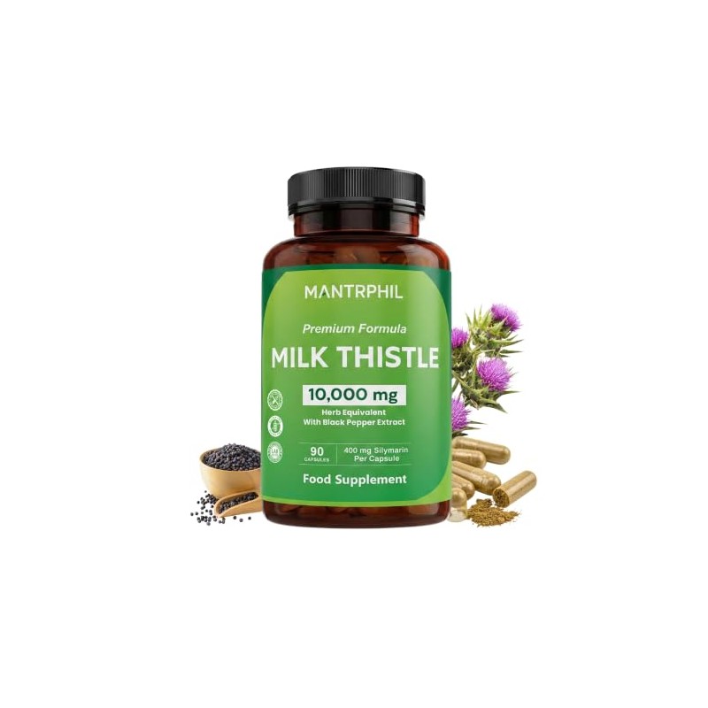 Milk Thistle High Strength 10000mg | 400mg Silymarin per Capsule
