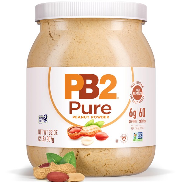 PB2 Pure Peanut Butter Powder - [2 lb/32 oz Jar]