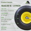 MARASTAR 21425 15x6.00-6 Tire and Wheel Assembly, Replacement Riding Lawn