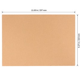 HONYUET 200 Sheets A4 200gsm Kraft Card, A4 Brown Paper for Painting DIY Craft Printing Wrapping, 29.7 x 21cm