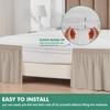Biscaynebay Wrap Around Bed Skirts with Split Corners for Queen
