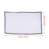 Outdoor Movie Screen 100in Foldable AntiCrease 16:9 White Portable Curtain
