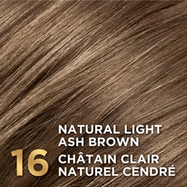 L'Oreal Paris Superior Preference Permanent Hair Color, 16 Natural Light Ash Brown, 100% Grey Coverage, Hair Dye, 1 EA (Packaging May Vary)