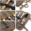 10 Pockets Tool Roll Bag, Robust 16 oz Waxed Cotton