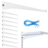 Gisafai 10 Pack Shelf Bracket Adjustable Shelving Brackets Single Track