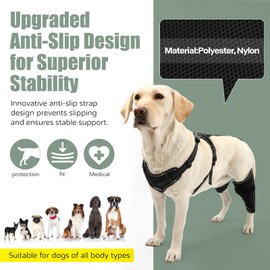 YENBOLOI Dog Knee Brace for Torn Acl Hind Leg for Support with Cruciate Ligament Injury, luxating Patella,Arthritis,Dog Acl Knee Brace with Metal Splint Hinged Support for CCL Luxating Patella