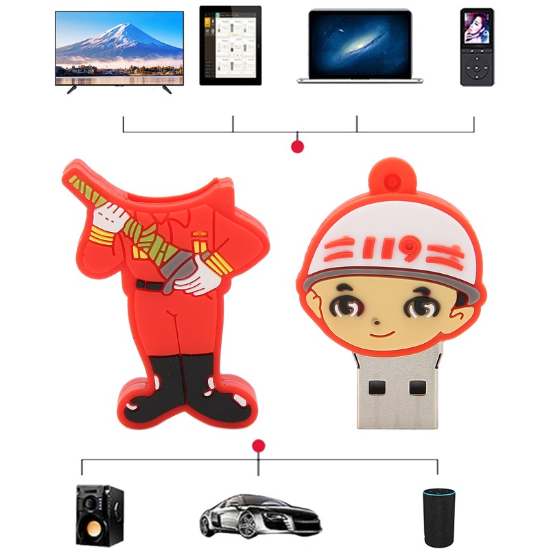 Flash Drive Large Storage HighSpeed Drive Cartoon Shape U Disk