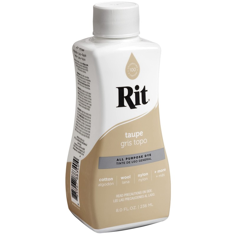 Rit Rit All-Purpose Liquid Dye, Taupe, 8 Fl Oz (Pack