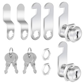 2 Pack Cabinet Locks with Keys 30mm Mailbox Locks Cabinet Cam Lock with Key Alike, Furniture Locker Locks Security Drawer Locks for Mailbox Drawer Cupboard Cabinet Furniture Door Post Box Locks