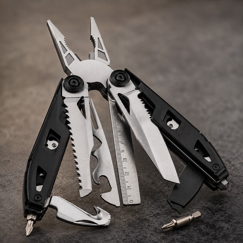 Folding Multitool Pliers for Camping – Stainless Steel Utility Tool