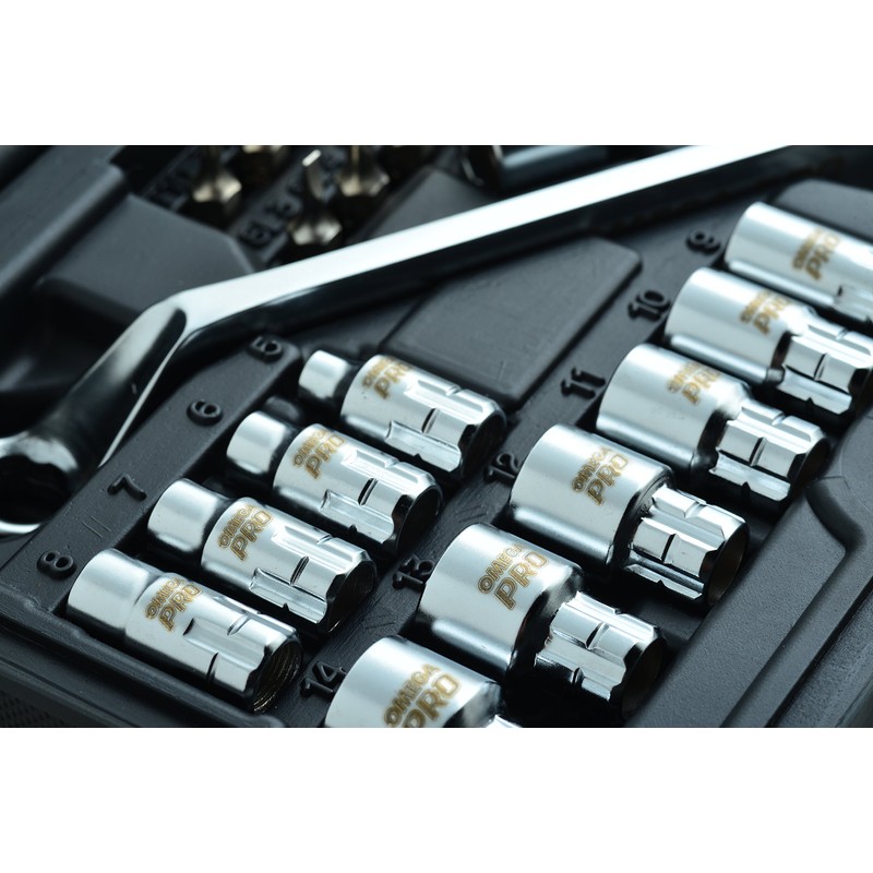 Omega Pro Go-Through Socket Set and Wrench - 1/2 Inch