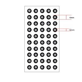 Marcador de escaneo 3D de 6 mm para escáner 3D, marcadores de punto de referencia de seguimiento 3D para escaneo 3D, marcadores de reflexión difusa para escáner 3D (600)