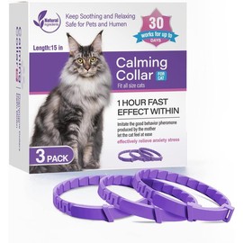 3-Pack Calming Collars for Cats & Dogs | Pheromone-Infused for Anxiety & Stress Relief | 25-Inch Adjustable Breakaway Design for Small, Medium, and Large Pets | Lasts 60 Days - Color: Dog-Grey