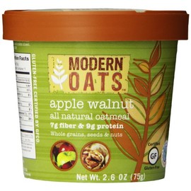 Modern Oats Apple Walnut Oatmeal, 2.6 Ounce (Pack of 6)