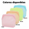 Bolsa Silicona Reutilizable Grado Alimenticio Libre Bpa 2p F