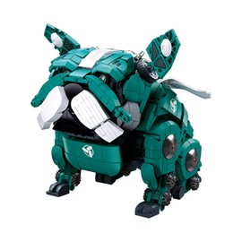 Oichy Mechanical Building Blocks Set, Bulldogs Building Toy, Movable Animal Building Toy, Gift for Adults and Children (Green)