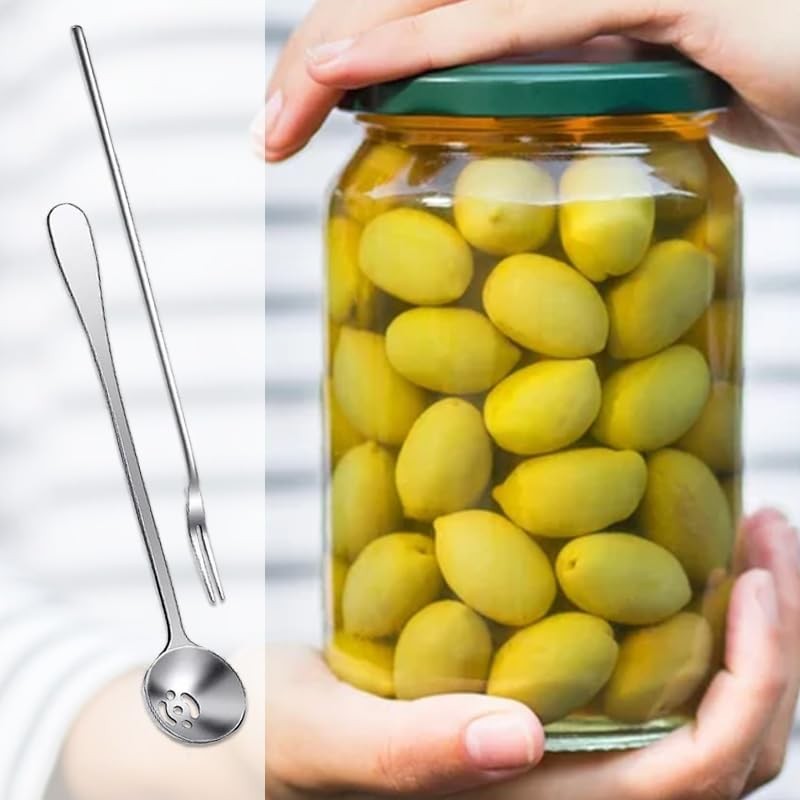2 Pack Olive Spoon and Pickle Fork Set - 304