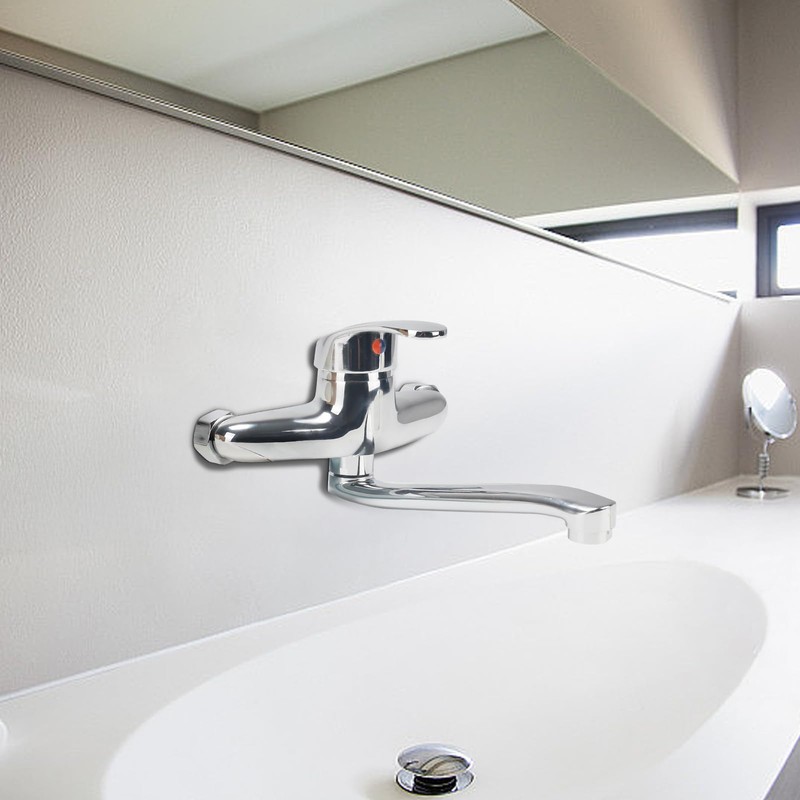 VirtuGro Wall Mounted Tap 25 cm Kitchen 360° Rotatable Sink