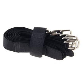 10x Velcro Cable Ties 150 x 16 Black Velcro/Velcro on Equilateral Velcro