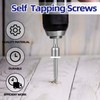 Etauwe #10 x 3/4" Hex Washer Head Self Tapping Screws,