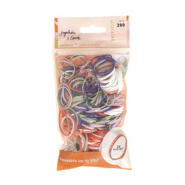 Goody X Sophia Yeshi Ouchless Polyband Hair Ties, Forever Rubber Bands, 2X Stronger & Upto 10X Uses, Secure Hold, All Hair Types, Multicolor - 300 Ct