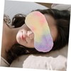 Baluue 4Pcs Colored Plush Sleeping Eye Masks Soft Eye Covers
