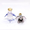 Sansukjai 2 Penguins Miniature Figurines Animals Hand Blown Glass Art