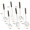 FJNATINH Cooking Utensils Set with Wood Handle, 6 PCS Wok