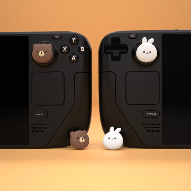 PlayVital Silicone Thumb Grip Caps for Steam Deck LCD OLED