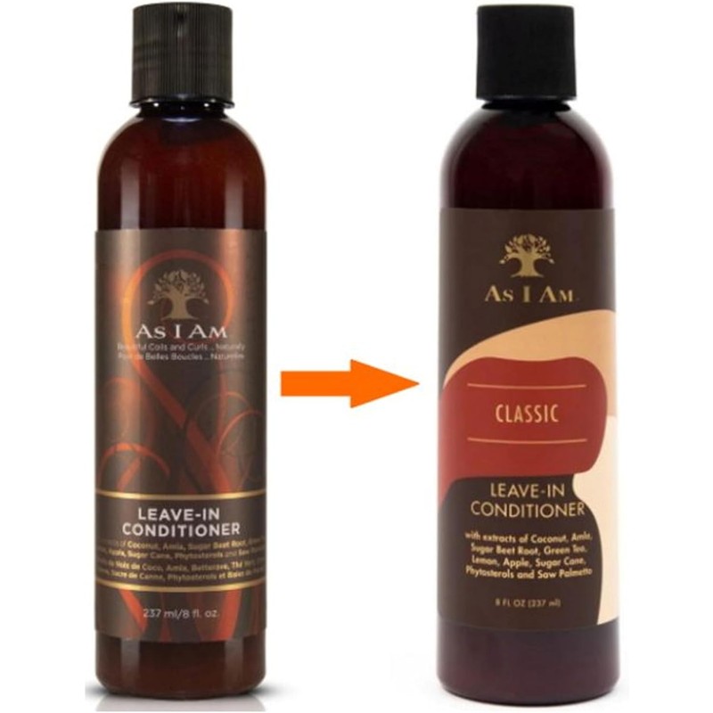 As I Am Leave-In Acondicionador, 8 oz, Paquete de 4