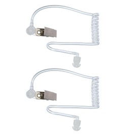 PATIKIL Earpiece Headphones Air Duct Replacement, Intercom Headset Accessories for Secret Service Security Guard Agent Costume Props, Transparent