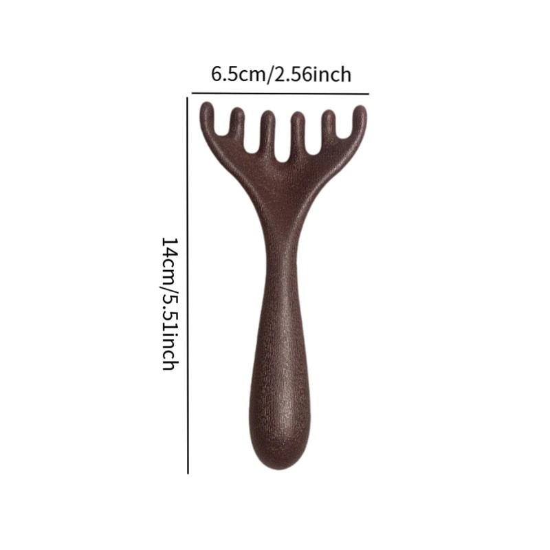 "Abbraccia" Massage Comb Head Scratcher Massager with Wide Tooth Hair