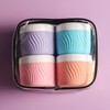 Kuangre Travel Containers for Toiletries, Silicone Cream Jars BPA-Free, TSA