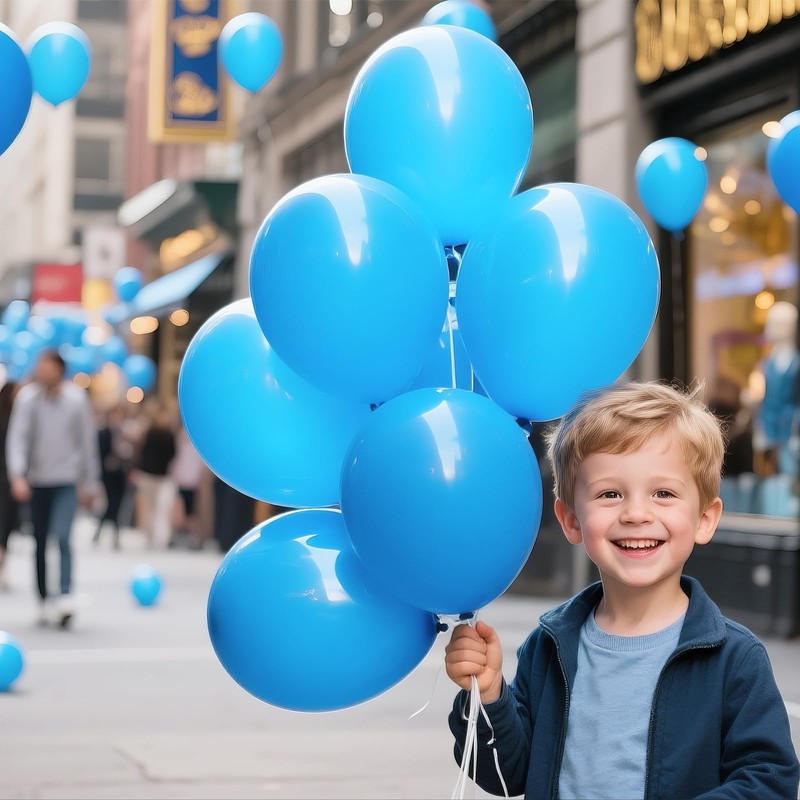 Light Blue Balloon 110pcs, Blue Latex Balloons12 inch for Birthday