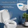 Raised Bidet Toilet Seat Elongated 18.5" – Soft Close, Dual