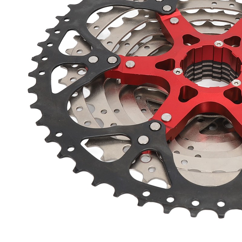 10 Speed Cassette Flywheel Aluminum Alloy 12‑50T Hollow Design Silent